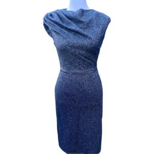 THML Dress Navy Gold Sparkles Women's Extra Small